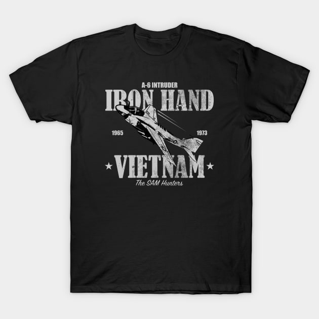 A-6 Intruder Iron Hand (distressed) T-Shirt by TCP